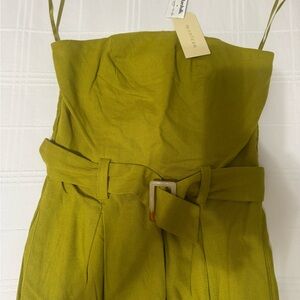 One piece halter jumpsuit small in lime green Monteau from Marshall’s NWT